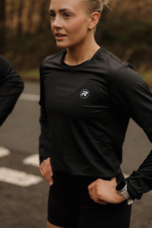 Micromesh Long sleeve Black